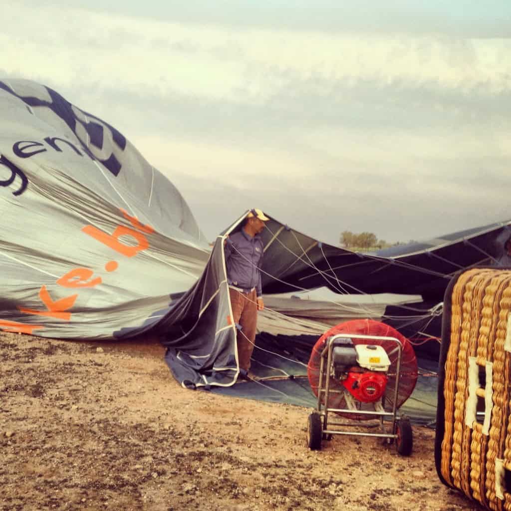 Hot Air Balloon in the desert