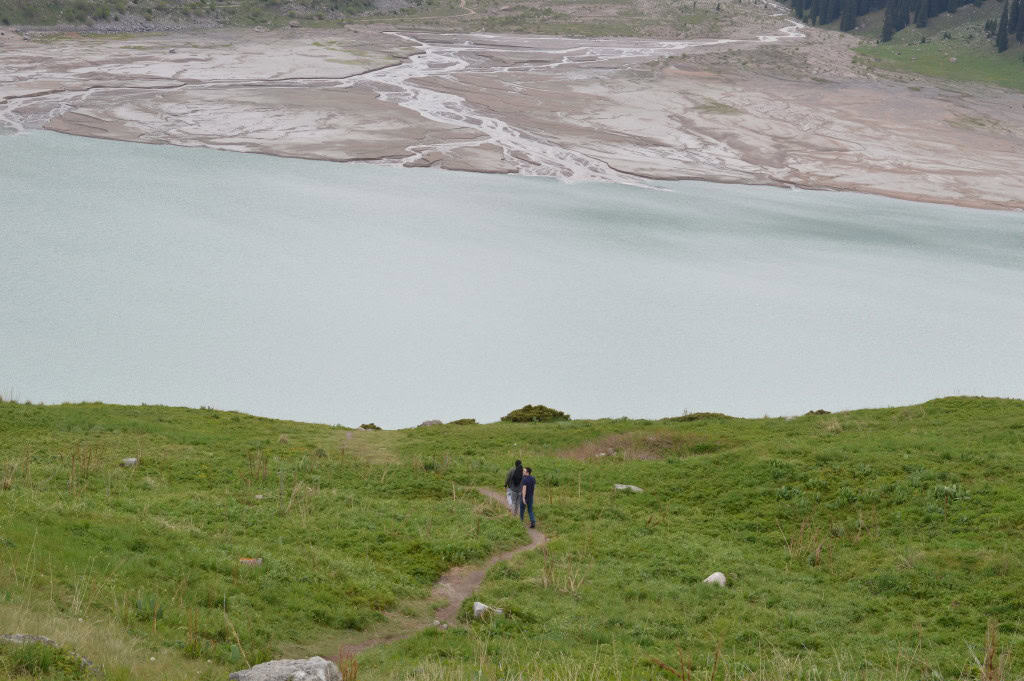 The amazing view of Big Almaty Lake